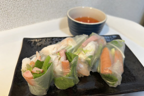 アイスプラントの生春巻き