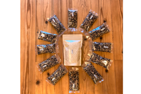 【ゲン担ぎ福袋】めでたい彩り!自然栽培･天日干し!古代米(黒赤緑)ブレンド(100g×12p)+美ら光