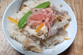 「コシヒカリ4合」と「もち米1合」でつくる炊き込みご飯
