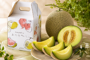 【父の日ギフト】【夏ギフト】【お中元】四万十育ちの完熟アムスメロン（大玉1.5kg程度）【糖度14度以上保証】栽培中農薬不使用