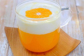 簡単！ホットなみかんラテ
