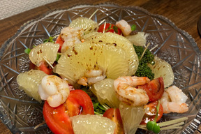 実はよく合う！文旦のサラダ