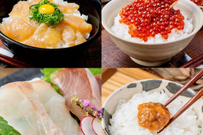 【父の日ギフト】豪華・海鮮4点セット（ウニ一夜漬け・イクラ・お刺身・漬け丼）