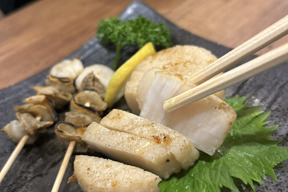 平貝，塩焼き