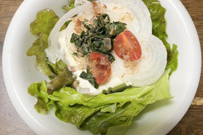 【農家メシ】瑞々しさ爆発！新玉ねぎと豆腐の春色和サラダ