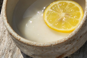 お彼岸連休最終日🎵レモン🍋汁粉🌸