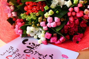 【販売開始！】【母の日ギフト】【メッセージカード付き】【世界で一番美しいブバルディア（自称）】40㎝10本/ラッピング込/お花の活力剤、花言葉リーフレット/3480円/枯れ、痛み補償分追加花束♪