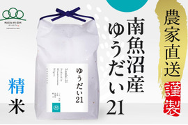 【R8年新米予約】甘みありもっちり/精米5kg南魚沼産ゆうだい２１/まつえんどんのお米