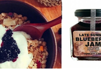 LATE SUMMER BLUEBERRY JAM のヨーグルトグラノーラ