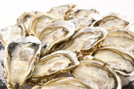 【生食用】殻付かきハーフシェルオイスター　12個入　殻を半分開けてお届け！　広島の海から直送♪　鮮度抜群！安心安全なこだわりの殻付かき