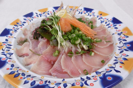 鯉のあぶり刺身