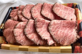 ≪予約販売≫【お中元・夏ギフト】にいがた和牛　ももローストビーフ スライス200g【数量限定！】