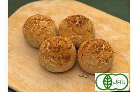 全部有機！Singleパン㉔：麦の栽培から一貫生産　自然栽培有機小麦のみ使用したダッチ×4