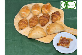 【イチオシBOX】全部有機！イチオシリッチ：麦の栽培から一貫生産　自然栽培有機小麦のみ使用したリッチな有機パンBOX☆おまけに有機ApplePie付き