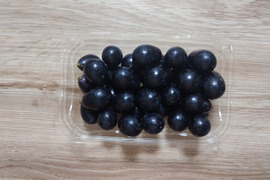 朝採れ新鮮！ナガノパープル　粒・ばら売り（ご家庭用：２パック・約１ｋｇ（２房分））