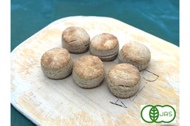 全部有機！Single㊲：穂叶ビスケット：食べる人の健康を考えた有機JAS対応穂叶（ホット）ビスケット×6