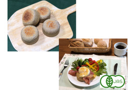 全部有機！Singleパン⑧：麦の栽培から一貫生産　自然栽培有機小麦のみ使用した有機イングリッシュマッフィンセット【Let'sおうちCafe：エッグベネディクトの作り方付】