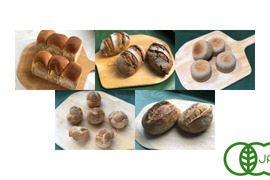 全部有機！麦の栽培から一貫生産　パンセット①+Singleパン⑧+⑨+⑲+Sweets③：自然栽培有機小麦のみ使用した有機パン&Sweets