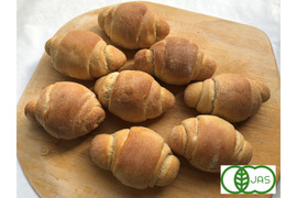全部有機！Singleパン⑥：麦の栽培から一貫生産　自然栽培有機小麦のみ使用した有機テーブルロール×8【定期会員様へおすすめ】