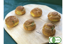 全部有機！Sweets⑥：抹茶シュー：食べる人の健康を考えた有機JAS対応抹茶シュー×6