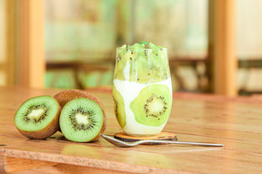 きらめく☆キウイのパンナコッタ