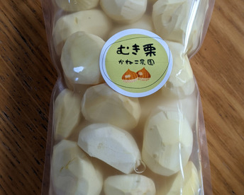 【秋の味覚】栗・クリ・笠間のむき栗300ｇ　今夜は楽々栗ごはん♪