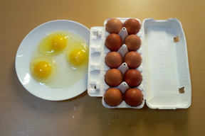 本物の発酵飼料を与えた卵