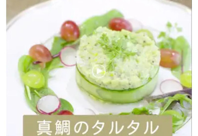 真鯛とアボガドのタルタル~クリスマス仕立て~