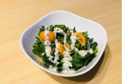 【TBS まるっと!サタデーで紹介!】春菊と金柑のヨーグルトサラダ