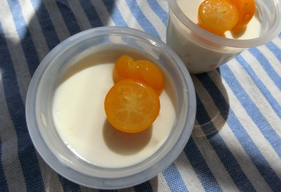 金柑のチーズババロア