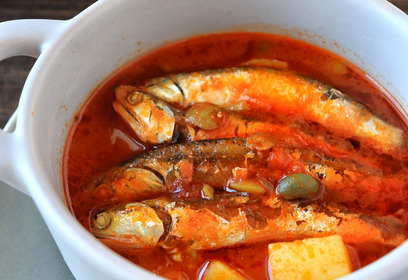 釜揚げいりこのトマト煮