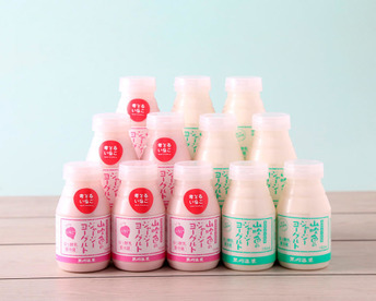 🍓旬いちご🍓至極の完熟いちご★数量限定販売＼人気の飲むヨーグルト6本＋果肉たっぷりいちご6本／濃厚こっくり★考えるいちごコラボ★熊本阿蘇の名産品をお届けします！【初夏のギフト】にもおススメ！