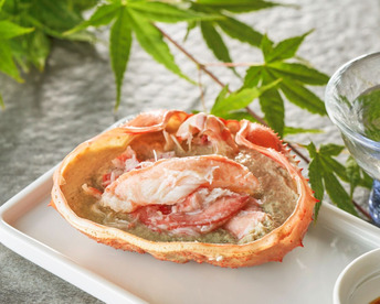 【父の日ギフト】佐渡島直送！『冷凍』浜茹で紅ズワイガニ甲羅盛り（100ｇ×5パック/蟹ミソ入り）
