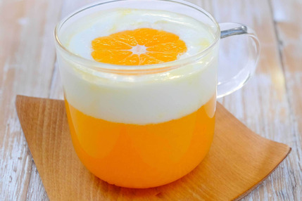 簡単！ホットなみかんラテ