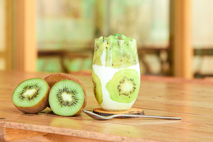 きらめく☆キウイのパンナコッタ