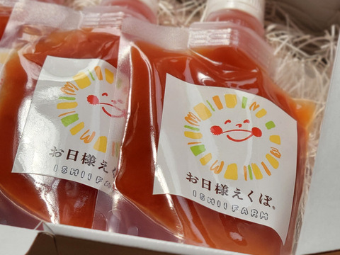 飲める！なめらか過ぎてスプーン不要🍅お日様えくぼのミニトマトジュレ150g×４P