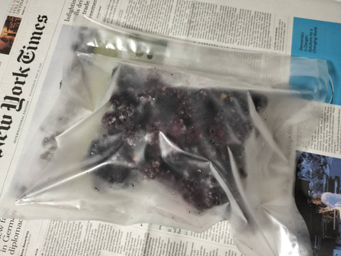 【旬のとれたての味をそのまま閉じ込めました！】自然栽培完熟ブラックベリー≪冷凍≫