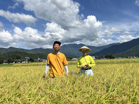 栽培期間中農薬・化学肥料不使用　新潟県　南魚沼産コシヒカリ５kg[令和５年産]八海山の里で実りました。