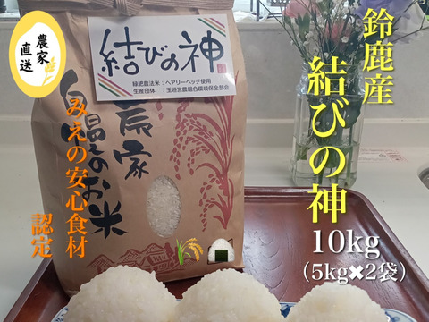 【新米】緑肥で栽培「結びの神」精米5㎏×2袋