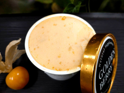 どっちが好き？ゴールデンベリー（食用ほおずき）アイス食べ比べセット120ml×6個入り