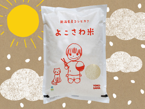 【受注後精米！】特別栽培米　新潟県産コシヒカリ　よこさわ米　精米5kg