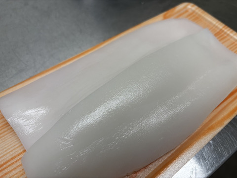 【全国のイカ好きマニア注目】選び抜かれた天然国産『雷イカ』長州床波ブランド大容量パッケージお刺身用約400g【朝どれ】【6月中旬予約】