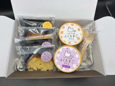 ～モニターが選んだベストな組み合わせ～ふくたまごアイス×ふくたまごパウンドケーキ