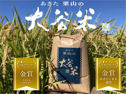 【福袋】お米グランプリ2025 金賞 【令和7年度 新米】精米 4.5kg あきたこまち 「大谷米」もっちり甘い 単一農家米100%！
