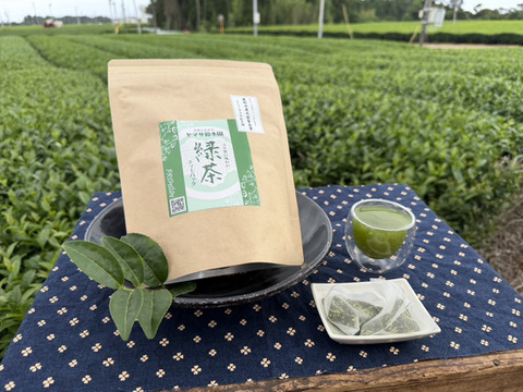 【1個で1L！極上の深緑の水色】｜深蒸し茶 ティーバッグ（タグ紐なし） 5g×30個入（2026年新茶）