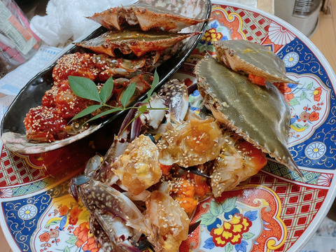 漁師直送！カンジャンケジャン！大サイズ1匹(約450g)〆たカニを使用！