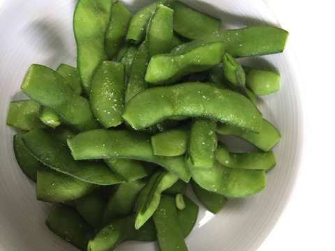 ＜予約＞　6月末頃から順次発送　枝豆（茶豆風味）味よし風味良し　栽培期間中農薬・化学肥料不使用自然栽培（250ｇ×２パック）