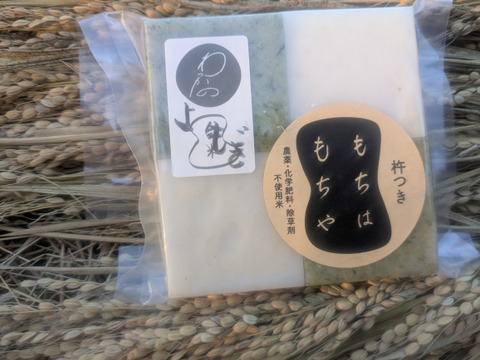 ヨモギ餅　　ヨモギと白の、食べ比べ