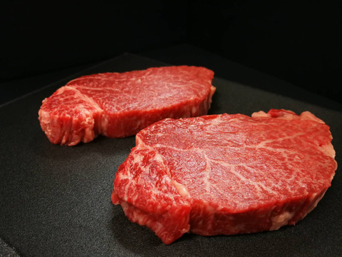 さつま福永牛A5ランク黒毛和牛ステーキ【ヒレ2枚】(300g)【熨斗付き】