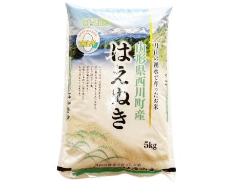 【山形県産 美味しい「はえぬき」５ｋｇ 2022年】精米 無洗米 A米 1等米 際立つ美味しさ 定番の美味しさは根強い人気です♪♪